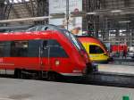 DB Regio Hessen 442 285 (Hamsterbacke) und HLB Flirt 429 xxx-x am 29.10.14 in Frankfurt am Main Hbf 