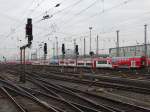 VIAS/Odenwaldbahn Itino Dreierpack erreicht am 23.01.15 Frankfurt am Main Hbf vom Bahnsteig aus fotografiert 