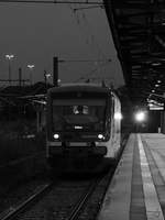 FEG 650 057  Esther  Ende September 2020 bei der Ankunft am Endbahnhof Freiberg.