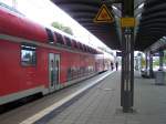 Bahnhof Frstenwalde Bahnsteig 2 RE 1  Aufgenommen am 9 September 2011