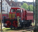 DB Netz Notfalltechnik Schneefräse (BR 716) am 13.05.16 in Fulda Bhf vom Bahnsteig aus fotografiert