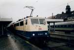 111 030 leistete im Mai 1998,ab Garmisch Partenkirchen,einer 110 Vorspann,um dann Gemeinsam mit einem Regionalexpress nach Innsbruck zufahren.