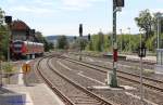 Gera Hbf, südliche Ausfahrt am 17.9.2015.