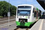 Gera Hbf am 7. Juni 2016: Die  Elster-Saale-Bahn  ist in Gera eingefahren. Sie kam über die KBS 550 von Leipzig über Zeitz.