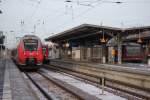 am 09.01.2016 waren 442 337-2,623 018-8 und 628 551-3 zu Gast im Bahnhof Gstrow.
