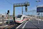 812 218-2 (Tz 9218)  wiedersehen-mit-den-liebsten.de  erreicht Halle(Saale)Hbf auf Gleis 6.

🧰 DB Fernverkehr
🚝 ICE 936 (Linie 15) Berlin Gesundbrunnen–Frankfurt(Main)Hbf
🕓 14.4.2021 | 8:12 Uhr