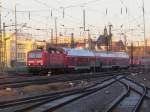 143 871 2 bei Rangierarbeiten im Bahnhof von Halle Saale HBF am 10.02.2014