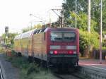 143 650 0 am 30.05.2014 im Bahnhof von Halle Trohta mit der S-Bahn nach Halle Nietleben