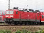 143 928 im Bahnhof von Halle Saale HBF am 31.08.2014