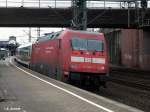 101 005-7 stand mit einen IC im bhf hh-harburg am 04.01.14