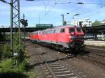 Lokwechsel in Hamburg Hbf am 05.Juni 2010.218 314 und 218 322 bernahmen bereits ab Hamburg Hbf den IC 2170 nach Westerland.