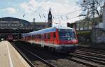 Hier RE21070  SH-Express  von Hamburg Hbf. nach Flensburg, bei der Ausfahrt am 16.4.2014 aus Hamburg Hbf. Schublok war 112 153.