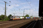 Hectorrail 241.004  R2D  mit einem KLV-Zug am 17. Mai 2017 in Hamm (Westfalen).