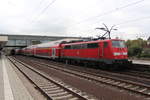 Am 25.10.2017 steht RB15349 aus Frankfurt im Hauptbahnhof Heidelberg.