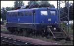 Die tiefblau lackierte 110171 am 15.8.1989 im HBF Heilbronn.