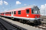 Steuerwagen Bauart Karlsruhe (Basis: n-Wagen), aufgenommen im Juli 2016 in Heilbronn. Wagennummer: 50 80 82 - 34 224 - 9, Bnrdzf 463.1 - DB Regio AG Baden-Württemberg / Regionalverkehr Württemberg - Stuttgart (Werk Ulm)