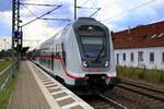 DBpbzfa mit 146 564-0 als IC 2049 (Linie 55) von Köln Hbf nach Dresden Hbf durchfährt den Bahnhof Helmstedt. [14.7.2017 - 15:34 Uhr]