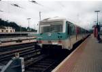 Der Bh Kaiserslautern besitzt fnf Triebwagen der Baureihe 629.Im Oktober 2000 stand der Triebwagen 629 001 in Kaiserslautern zur Abfahrt bereit