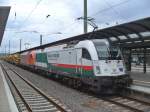 183 701 (Train of Ideas) und BB 1216 901 von RTS sterreich sind mit einen Bauzug am 08.09.2011 in Kaiserslautern

