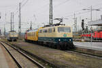 T4T 111 025-3 erreicht mit einem Funkmesszug Karlsruhe Hbf. (21.03.2023)