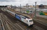 101 055-2 macht sich am 20.3.2016 mit dem IC2229 von Kiel Hauptbahnhof nach Passau Hauptbahnhof auf den Weg.