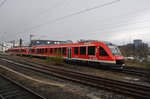 648 955-2 und 648 963-6 kamen am 26.4.2016 als RE83 (RE21620) aus Lüneburg/Lübeck Hbf.
