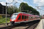 648 336-5  Echem  ist am 9.6.2016 auf der RE-Linie 74 zwischen Kiel und Husum unterwegs.