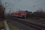 S8 verlässt Kleinenbroich in Richtung Korschenbroich, bald hat der 1440 822-3 seinen Endpunkt Mönchengladbach Hbf erreicht.