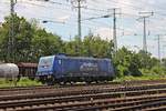 Am Nachmittag des 22.06.2019 fuhr RRL/XRAIL 186 269-7 als Lokzug während des Sommerfestes des DB Museums am Rangierbahnhof in Koblenz Lützel vorbei in Richtung Hauptbahnhof.