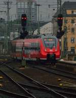 Am Sonntagabend verlsst um 18:41 Uhr der 442 707 Koblenz Hbf nach Trier Hbf als RE1.