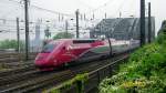  Nachschuss  des Thalys (4342) nach dem Hbf Kln bei der berfahrt ber die Hohenzollernbrcke am 22.5.2012