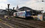 101 070-1 verlässt mit einem IC den Hauptbahnhof Köln. Aufgenommen am 14.07.2014.