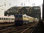 E10 1239 hängt am Zugschluss des Sonderzuges (Düsseldorf Hbf - Aschaffenburg Hbf). Gezogen wurde der Zug von 01 150. Köln Hbf (26.03.2016)