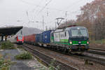 ELL 193 727 mit Containerzug in Köln West, am 25.11.2018.