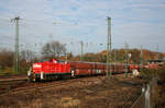 294 908 mit der Übergabe aus Bergheim-Niederaußem (RWE Power AG) in Köln-West.
Aufnahmedatum: 7. November 2008