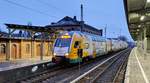 ET 445.110 mit RE2 nach Cottbus in Königs Wusterhausen am 23.12.2020.