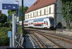 DBpbzfa 668.2 mit Schublok 146 571-5 DB als IC 2389 (Linie 87) bzw. RE 52389 (RE87) von Stuttgart Hbf erreicht seinen Endbahnhof Konstanz auf Gleis 3.
[12.7.2018 | 17:50 Uhr]