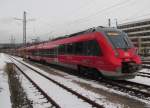 442 105, 442 106 und 442 272 stehen am 03. Dezember 2012 in Kronach abgestellt.