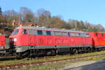 218 249-1 DB Fahrwegdienste in Kronach am 24.11.2016.