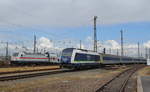 223 152-0 der IntEgro Verkehr GmbH mit dem RE 6 Zugverbindung: Leipzig Hbf - Bad Lausik - Chemnitz Hbf in Leipzig Hbf 11.07.2018