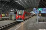 442 314/814 & 442 115/615 als RE50  SAXONIA  (RE 17067) von Leipzig Hbf nach Dresden Hbf im Leipziger Hbf. 19.01.2013