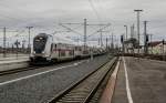 IC 2035 aus Norddeich erreicht als IC2-Garnitur seine Endstation Leipzig Hbf auf Gleis 15.