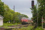 Auf nach Ulm mit 218 431-2 im IRE aus Lindau. 10.5.18.