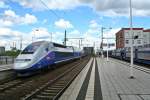 Der TGV-Triebzug 4722 auf dem Weg von Paris nach Stuttgart am 24.05.14 in Ludwigshafen (Rhein) Mitte.