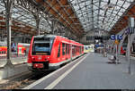 Nachschuss auf 623 520-3 (Alstom Coradia LINT 41) von DB Regio Nordost als RE 13084  Stadttore-Linie  (RE4) von Bad Kleinen, der seinen Endbahnhof Lübeck Hbf abweichend auf Gleis 5 erreicht.
[5.8.2019 | 10:57 Uhr]