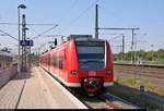 Nachschuss auf 425 501-4 der S-Bahn Mittelelbe (DB Regio Südost) als S 39021 (S1) von Stendal nach Schönebeck-Bad Salzelmen, die Magdeburg Hbf auf Gleis 8 verlässt.