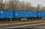 Einer von vielen polnischen offenen Güterwagen mit der Bezeichnung  Eaos-xx CSC/E  (31 51 5355 657-8 PL-PKPC), die in einem Kohlezug mit 185 259-9 durch Magdeburg Hbf südwestwärts