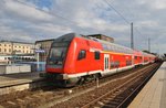 RB42/S2 (RB17716) von Leipzig-Connewitz nach Magdeburg Hauptbahnhof steht am Abend des 1.8.2016, geführt von 182 020 im Magdeburger Hauptbahnhof.