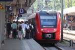 Zur Anbindung an das Werk Ludwigshafen beginnt ein Zugpaar der RB nach Führt im Odenwald nachmittags in Mannheim.