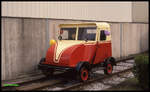 Bahnhofsfest am 5.4.1992 in Menden: Mitfahrten in alter Draisine!